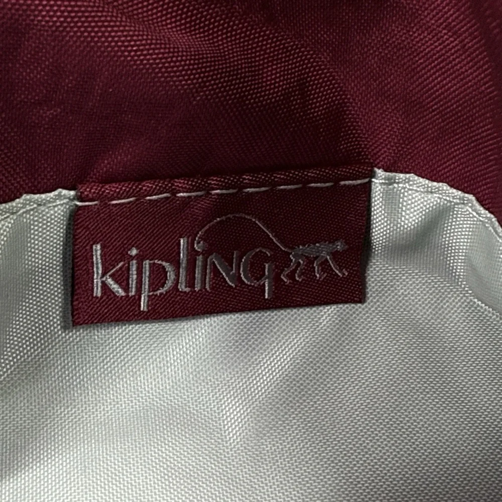 KIPLING Digifly Padded Laptop Case Magenta Strap Monkey Charm Computer Sleeve - Picture 3 of 9